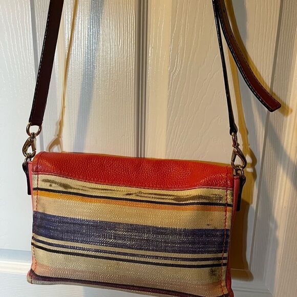 kate spade new york Cobble Hill Marsala Convertible leather& jute crossbody bag. - Picture 7 of 16